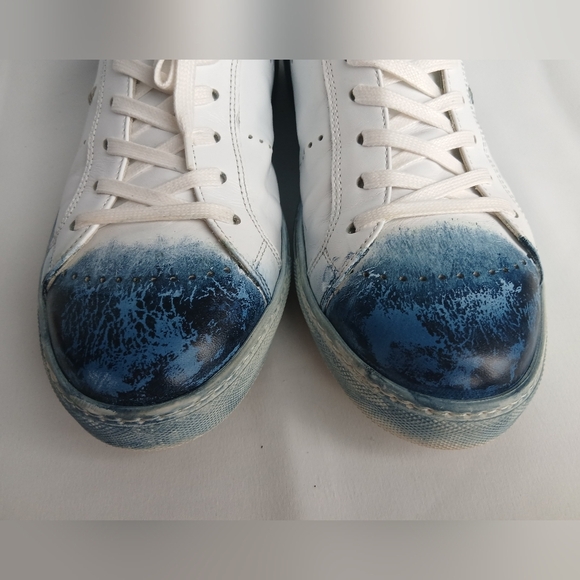 INTENSI Men Shoes Size 43 = 10-10.5 US White Leather Made In Italy - Picture 3 of 10